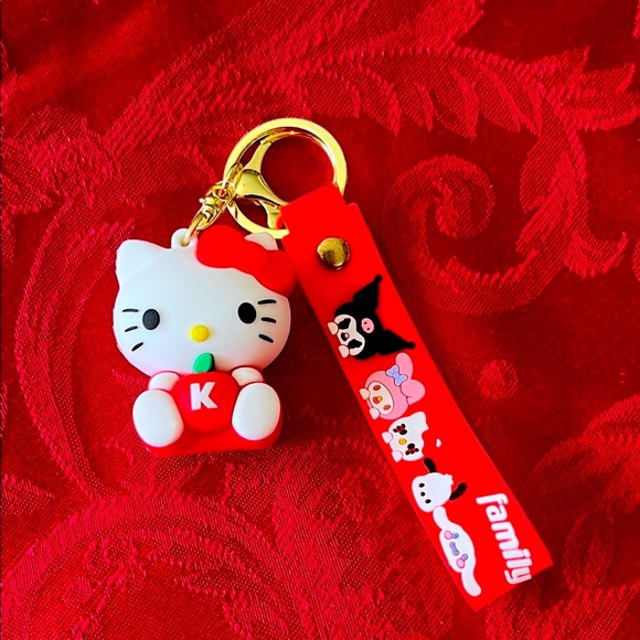 Hello Kitty Red and White Keychain 2” - Picture 1 of 5